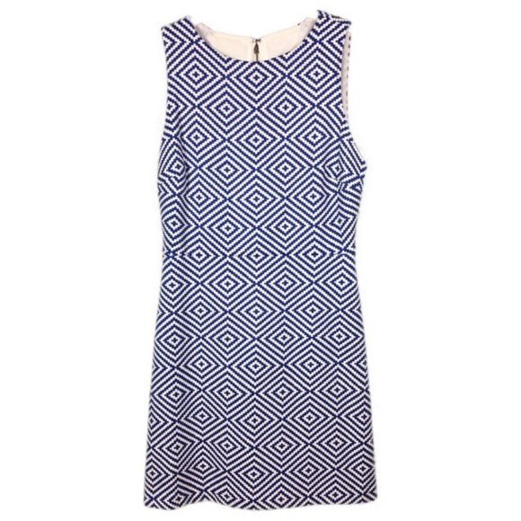 Alice + Olivia Dresses & Skirts - Alice + Olivia blue & white sleeveless dress